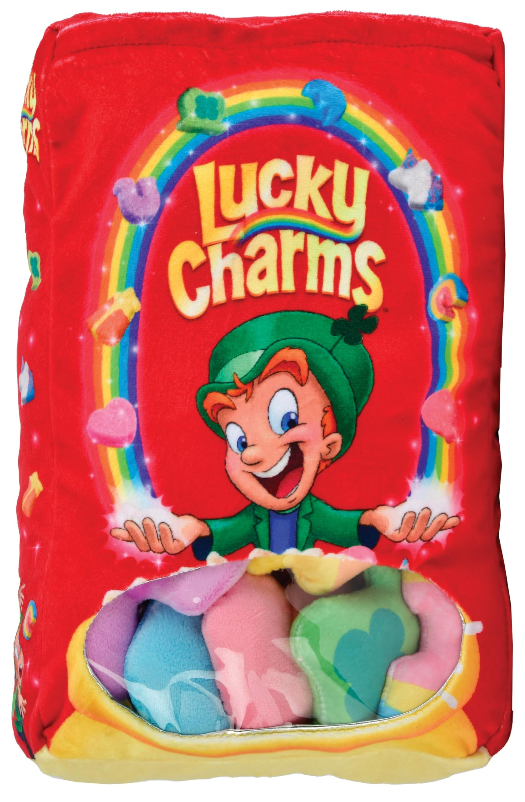 iscream Lucky Charms Cereal 14" x 10" Pillow Set with 8 Plushie Marshmallow Charm Mini Pillows | Amazon (US)