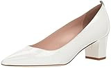SJP by Sarah Jessica Parker Women's Katrina Pointed Cap Toe Block Heel, Milk Patent, 37.5 B EU (7 US | Amazon (US)