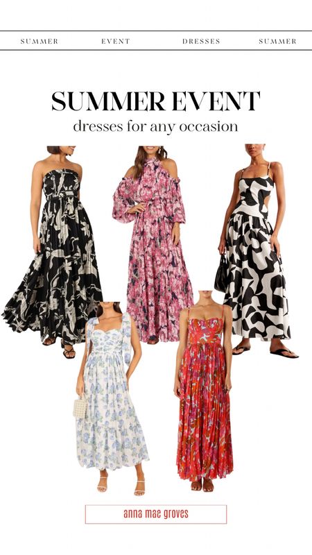 These dresses can be used for any summer occasion! Would make a great graduation party dress, wedding guest dress, dinner party dress, or even vacation dress. 

#LTKWedding #LTKStyleTip #LTKOver40