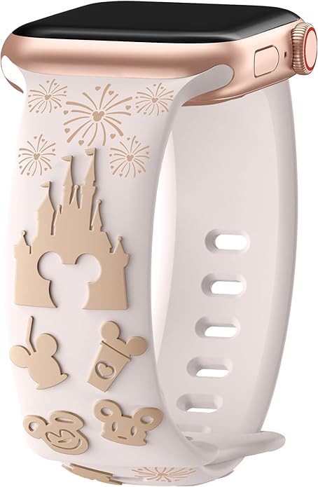 Cartoon 3D Embossed Band Compatible with Apple Watch Bands 40mm 38mm 44mm 45mm 41mm 42mm 49mm Wom... | Amazon (US)