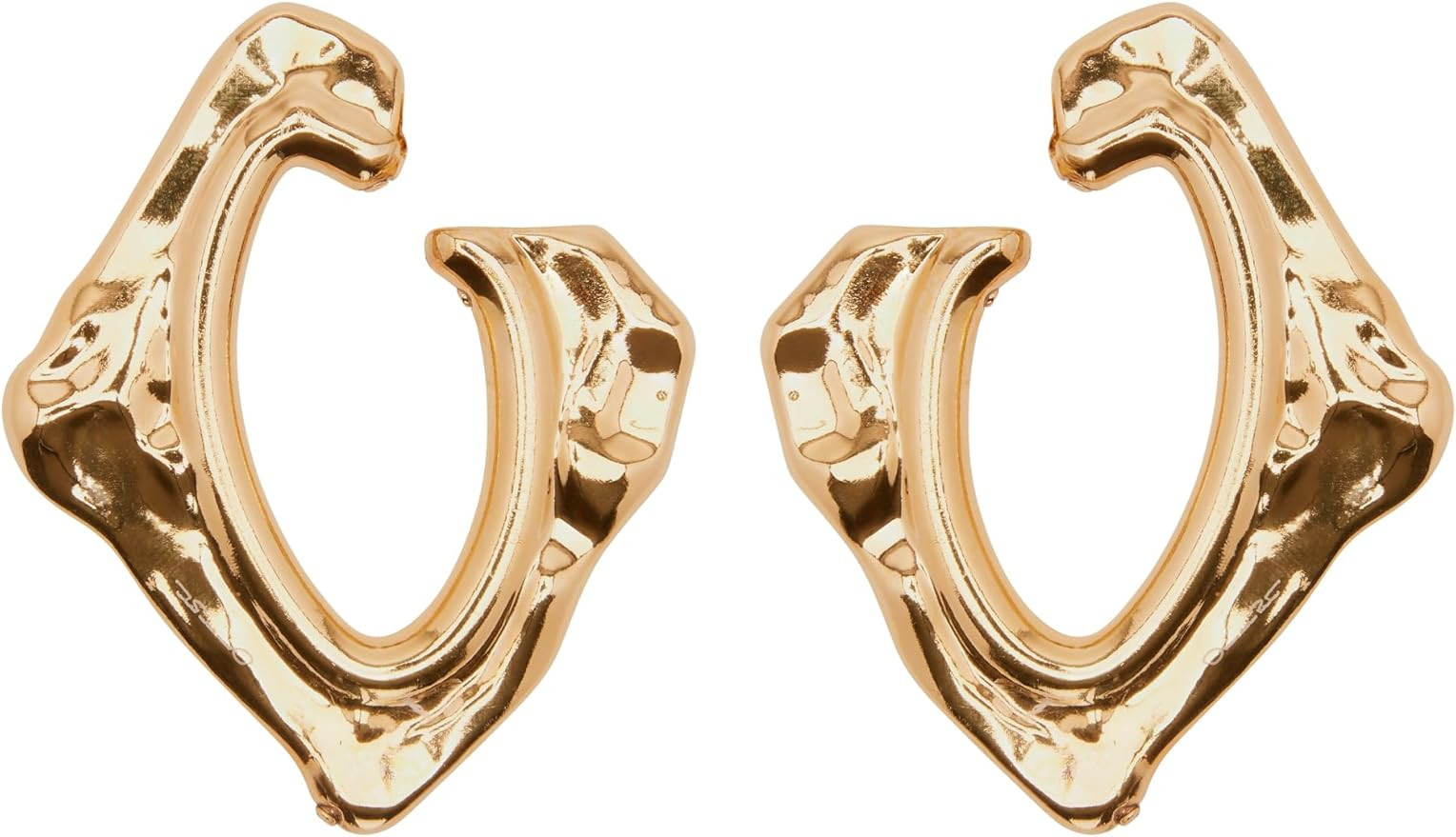 Amazon.com: Oscar de la Renta, Large Abstract O Hoop Earrings, Gold : Luxury Stores | Amazon (US)
