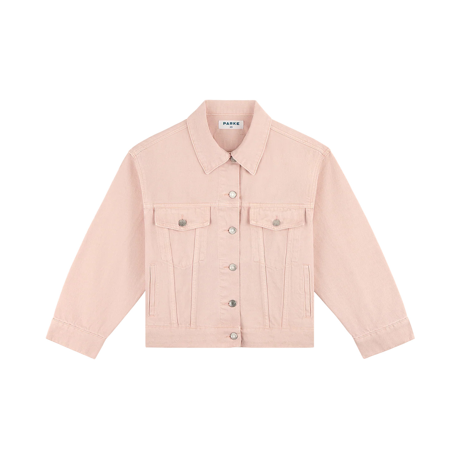 Oversized Denim Jacket - Pink | Parke