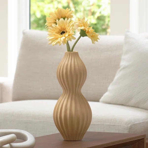 Junaed Mini Ribbed Ceramic Vase | Wayfair North America