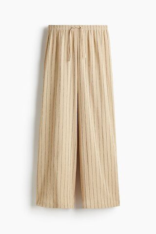 H & M - Wide-cut Pull-on Pants - Beige | H&M (US + CA)