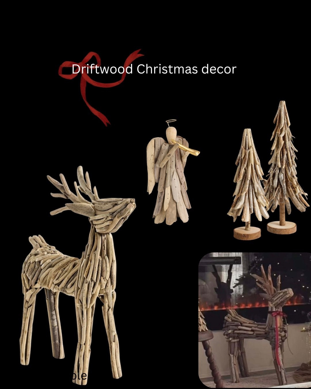 Driftwood reindeer


•Christmas •Christmas 2025 •Christmas decor •holidays •neutral Christmas •organic modern Christmas •neutral organic 

#LTKHome #LTKHoliday #LTKSeasonal