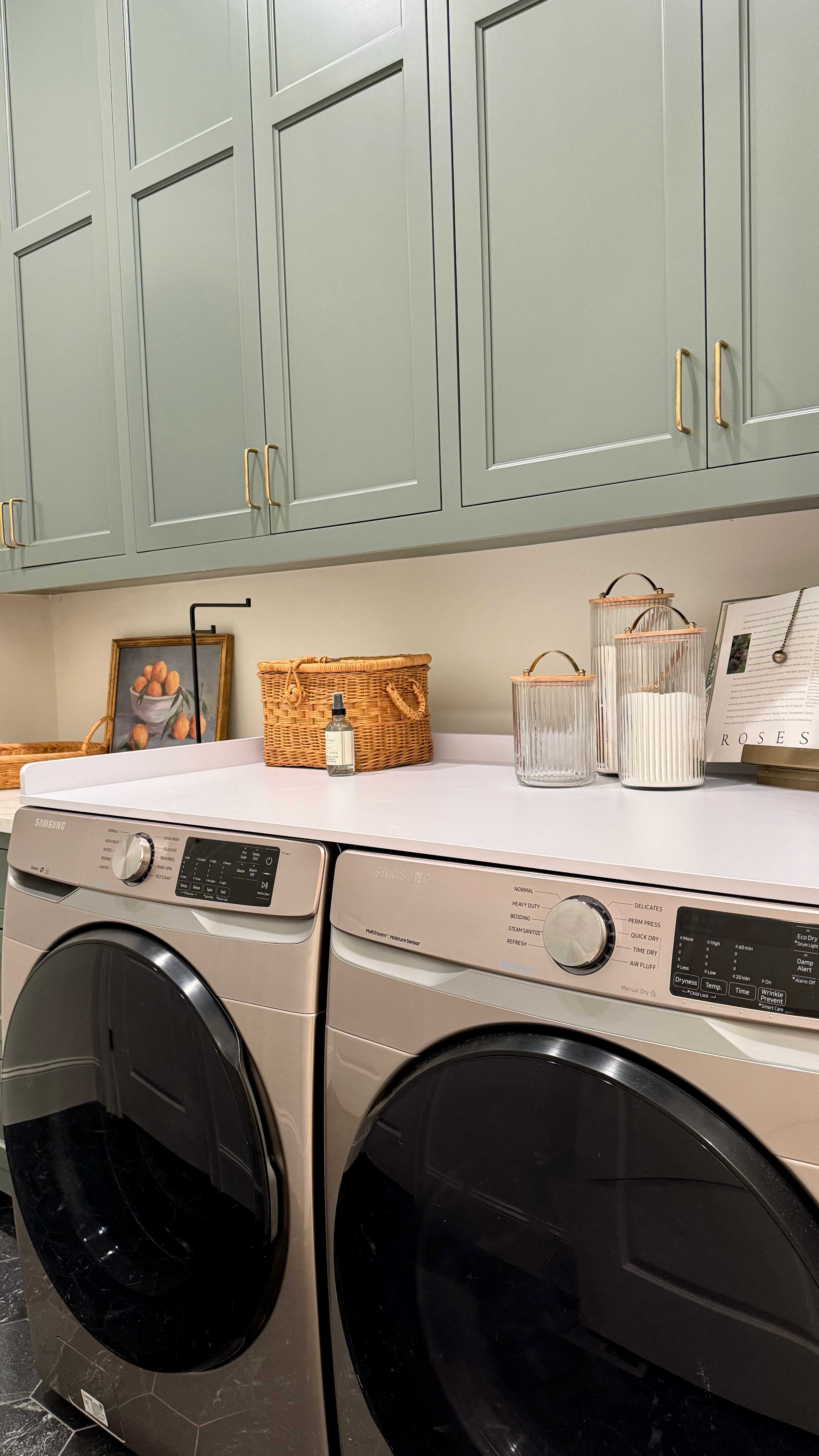 Amazon home find! Small changes can make a big difference. The top of my washer and dryer was definitely a wasted space, and I was so over losing things behind there! I love how this washer/dryer countertop makes this space much more usable and keeps things where they belong with the small ledge surrounding it. 

#LTKHome #LTKFamily