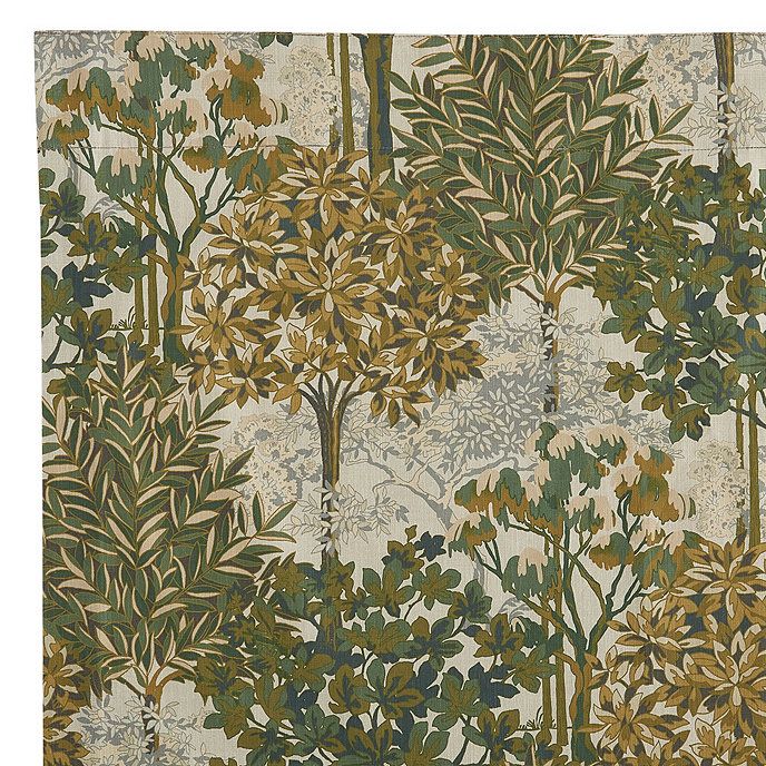 Fenton Floral Botanical Curtain Drapery Rod Pocket Panel | Ballard Designs, Inc.