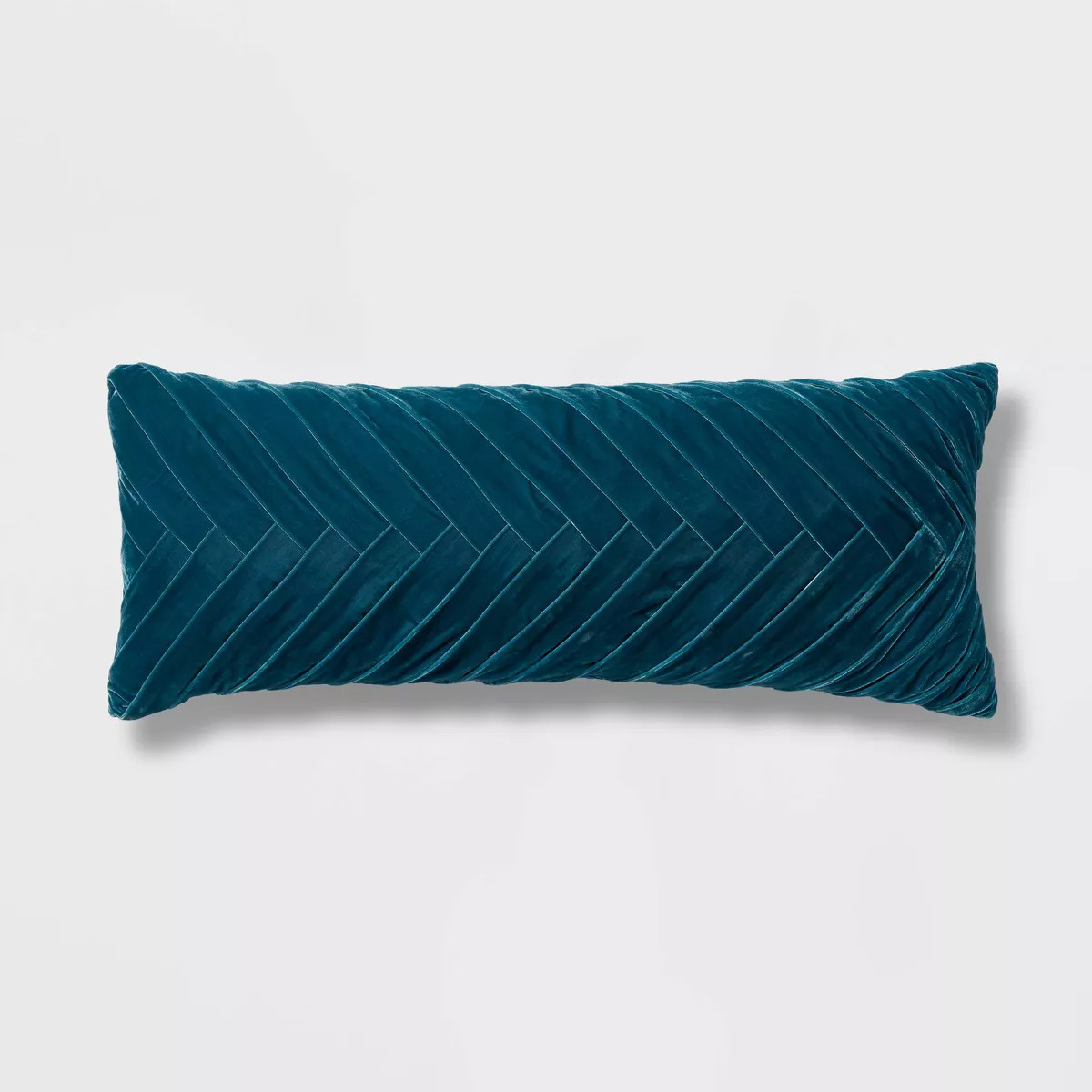 Oversized Oblong Pleated Velvet Decorative Throw Pillow - Threshold™ | Target
