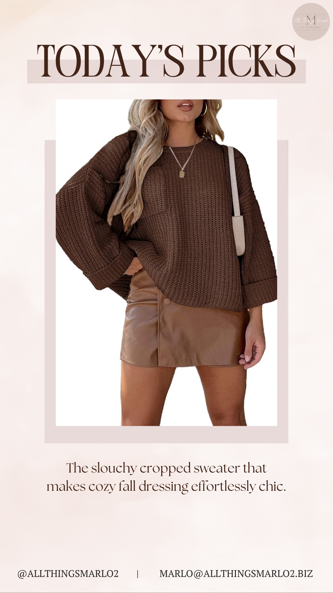 The slouchy cropped sweater that makes cozy fall dressing effortlessly chic. 

 #LTKSeasonal #LTKWorkwear #LTKTravel