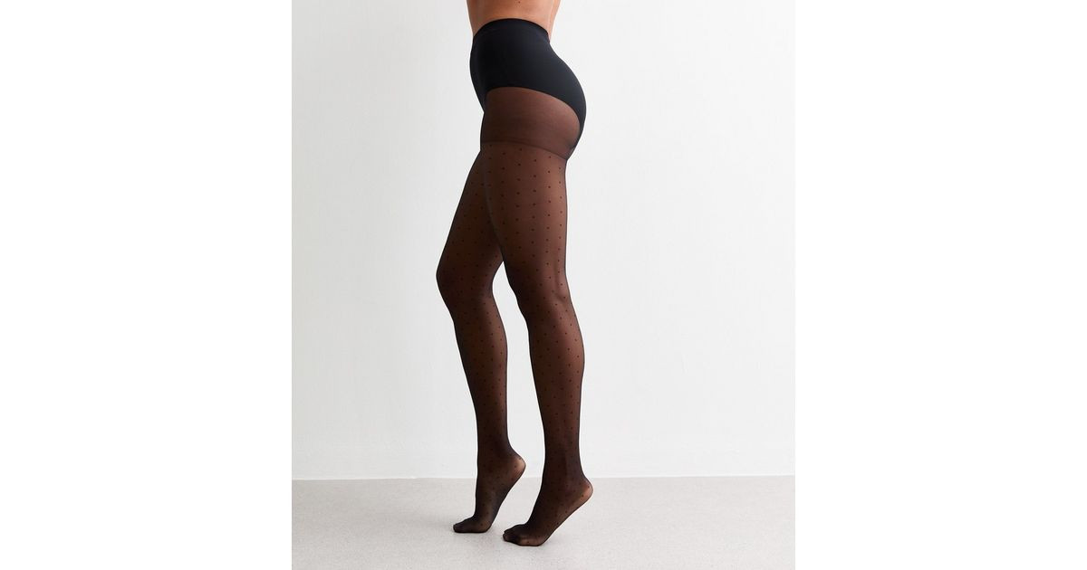 Black Polka Dot Tights | New Look | New Look (UK)