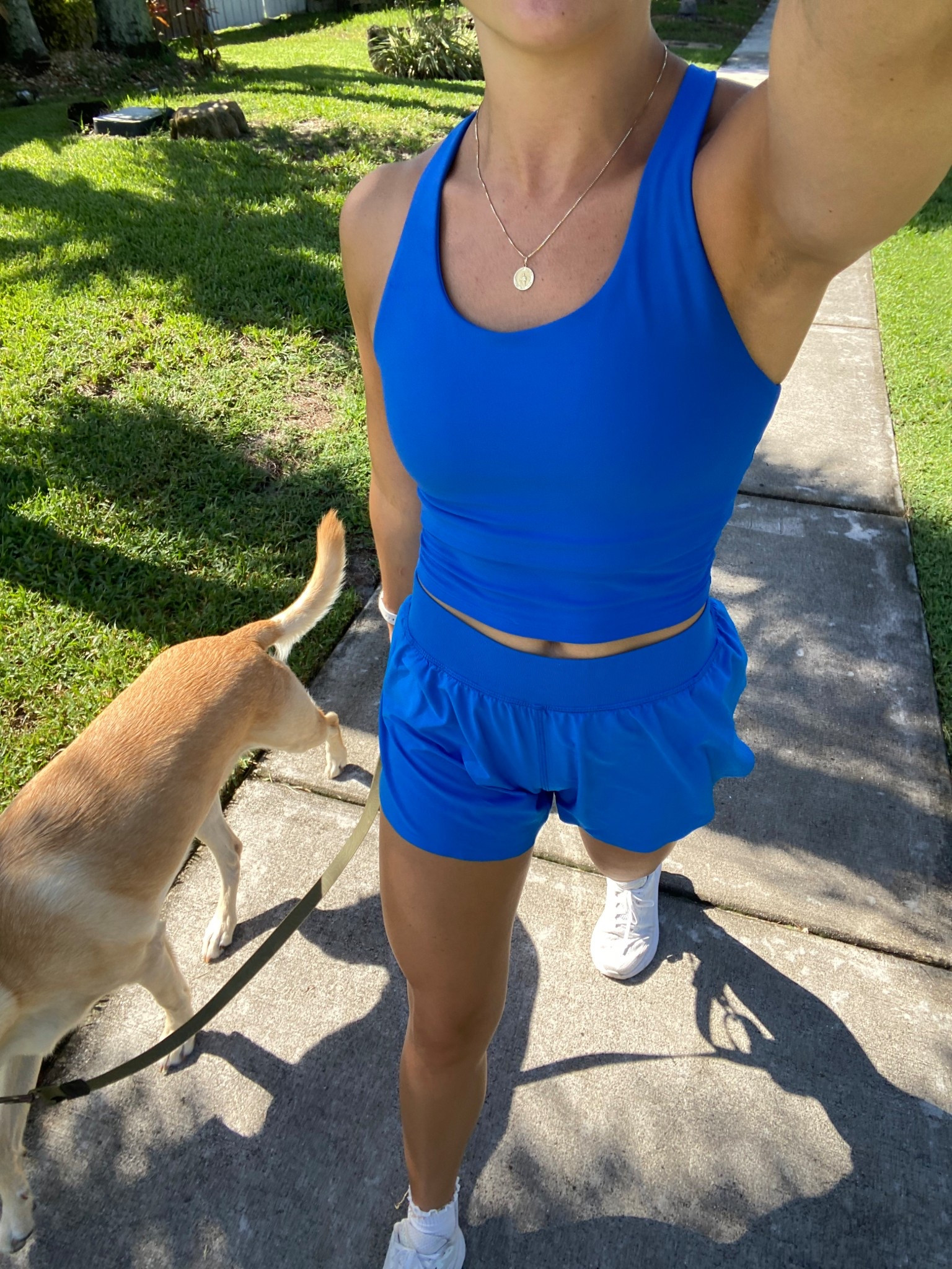 Amazon activewear, matching set, cobalt blue, CRZ yoga, sparkle blue, Amazon finds, pilates outfit, gym style, activewear, running shorts, hot girl walk 

#LTKStyleTip #LTKActive #LTKSeasonal