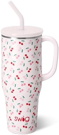 Swig Life 40oz Mega Mug, 40 oz Tumbler with Handle and Straw, Cup Holder Friendly, Dishwasher Saf... | Amazon (US)