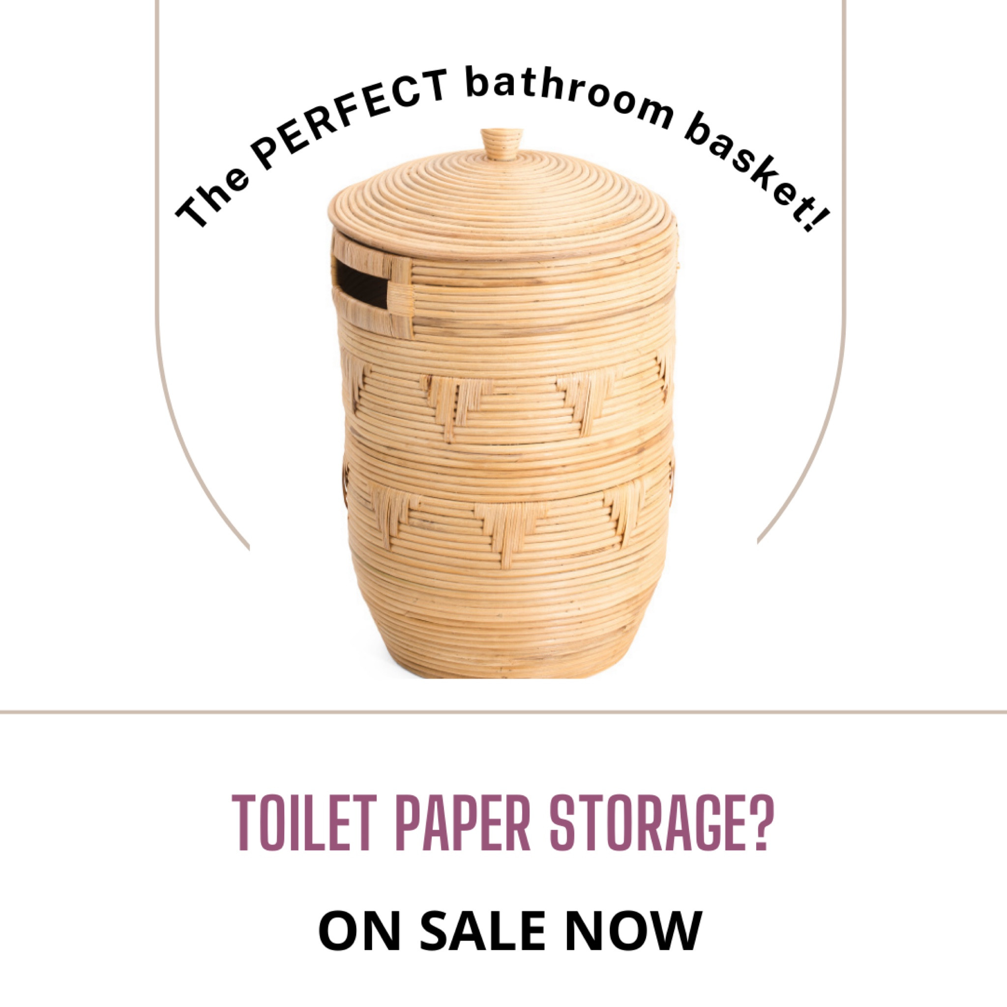 This natural tone basket is PERFECT for the bathroom! Store toilet paper, sprays, or anything you need at arm's reach! The best part, it comes with a lid to hide it all! #bathroom #bathroomstorage #toiletpaper #basket #basketwithlid #naturaltone 

#LTKsalealert #LTKstyletip #LTKhome