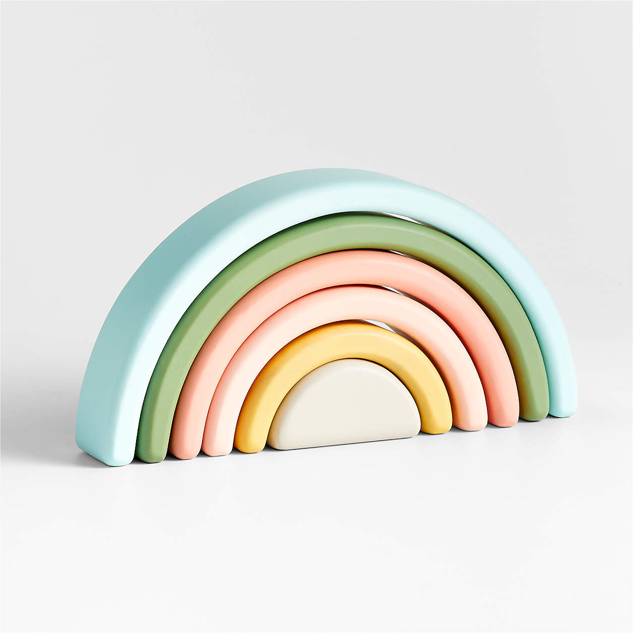 Wonder & Wise by Asweets Rainbow Wooden Kids Stacking Toy + Reviews | Crate & Kids | Crate & Barrel
