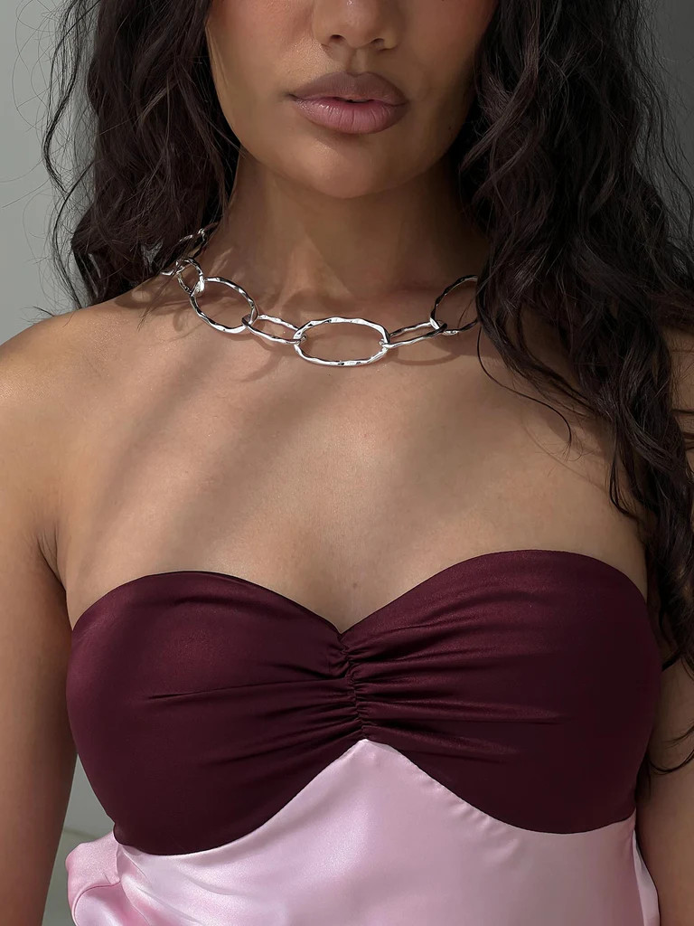 Labella Looped Necklace Silver | Princess Polly US