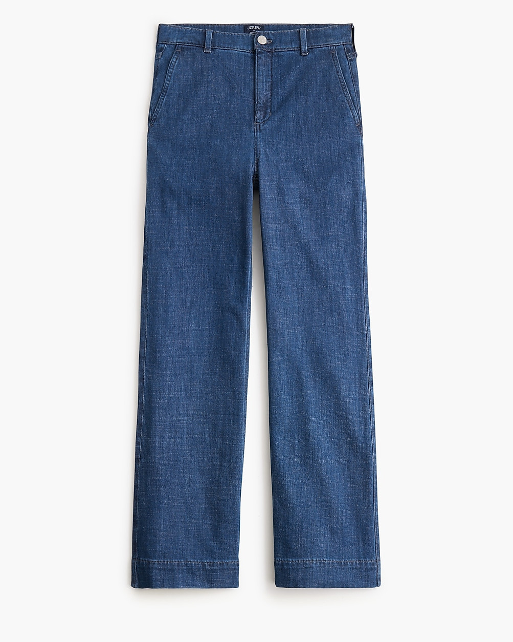 High-rise wide-leg trouser jean in all-day stretch | J.Crew Factory