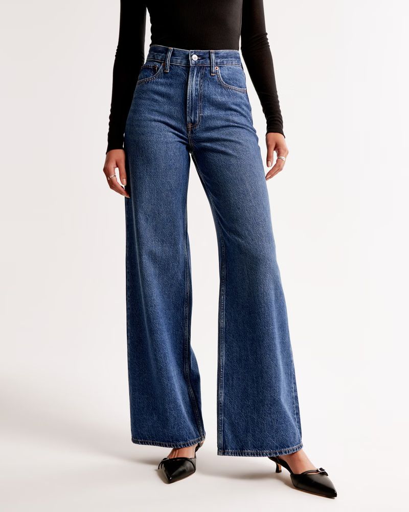 High Rise Wide Leg Jean | Abercrombie & Fitch (US)