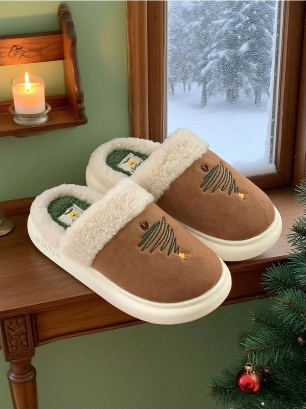 Christmas tree winter slippers. Cute gift idea. Use code GLAMCOFFEE.

#LTKGiftGuide #LTKFindsUnder50