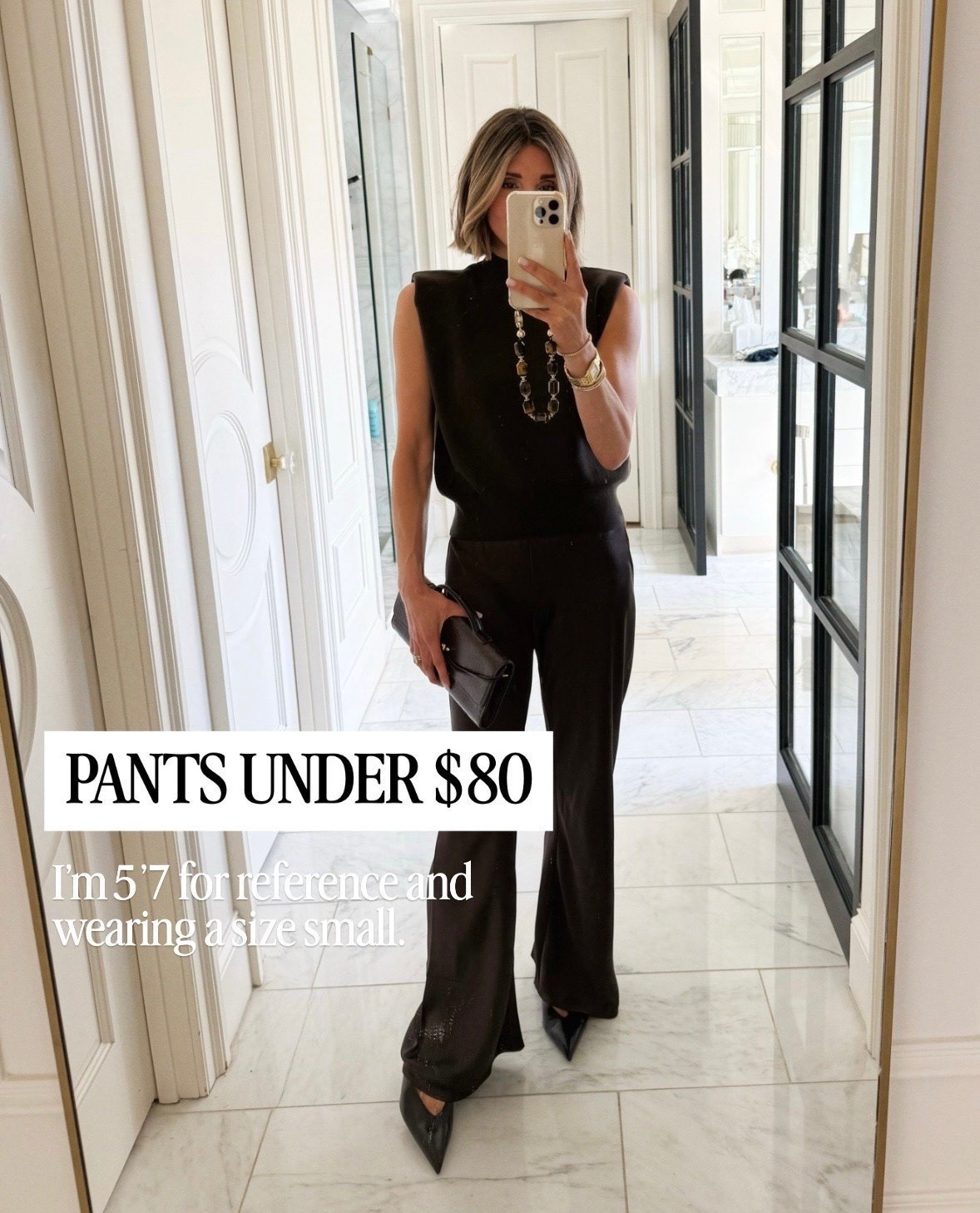 These pants look so expensive and under $80. I'm 5'7 and I'm wearing size small.

#LTKfall #LTKstyletip