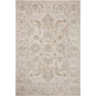 Odette Ivory/Beige 9 ft. 2 in. x 9 ft. 2 in. Round Oriental Area Rug | The Home Depot