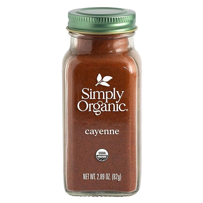 Simply Organic Cayenne Pepper, 2.89 Ounce, Pure, Organic Cayenne Peppers, No GMO's, Kosher Certif... | Amazon (US)