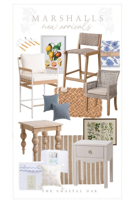 Marshall’s Home Spring New Arrivals! Loving their outdoor furniture especially! 

Outdoor seating, outdoor rug, summer coastal, side table, 

#LTKhome #LTKSeasonal #LTKstyletip