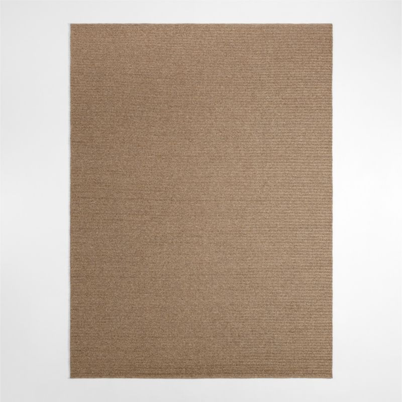 Sedona Performance Indoor/Outdoor Natural and Camel Brown Area Rug 6'x9' | Crate & Barrel | Crate & Barrel