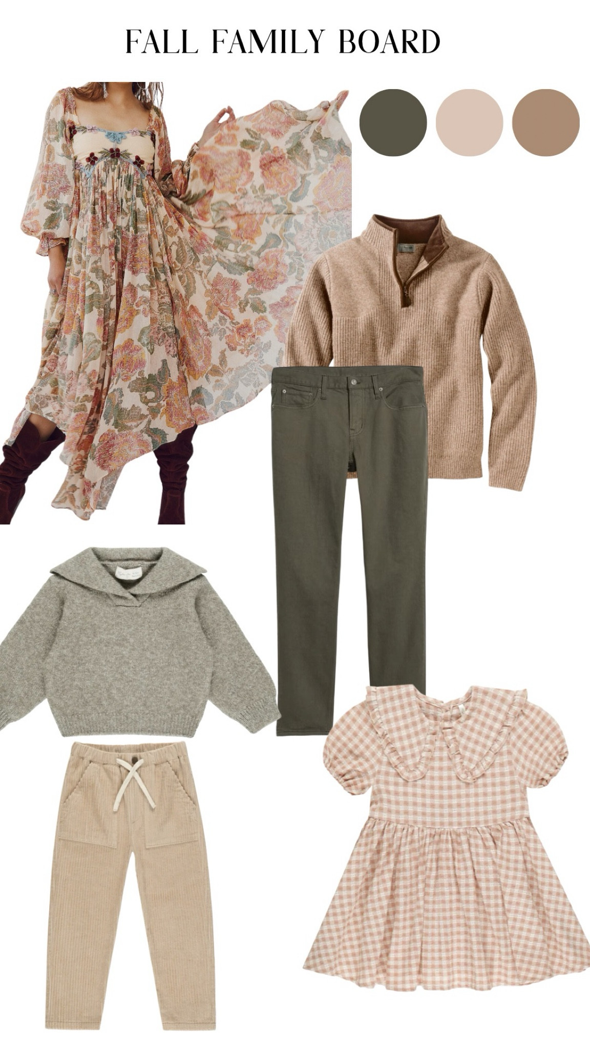 Outfit board for your next fall photoshoot! 

Family photoshoot, fall family photoshoot, men’s fall outfit 