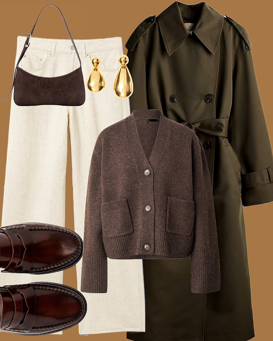 Styling the cardigan with dark green trenchcoat in three ways for this week HOW TO STYLE.What's your most used outwear? Coats or Jackets?STYLE WAYS | STYLE IDEAS | AUTUMN TRENDS | INSPO FASHION FALL | COMFORT LOOKS | TRENCHCOATSTYLE|  BROWN SHADES

#LTKworkwear #LTKstyletip #LTKshoes
