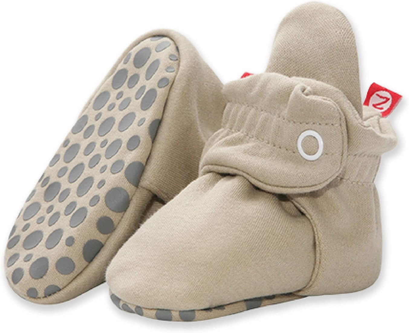 Zutano Unisex Organic Cotton Baby Booties With Gripper Soles, Soft Sole Stay-on Baby Shoes | Amazon (US)