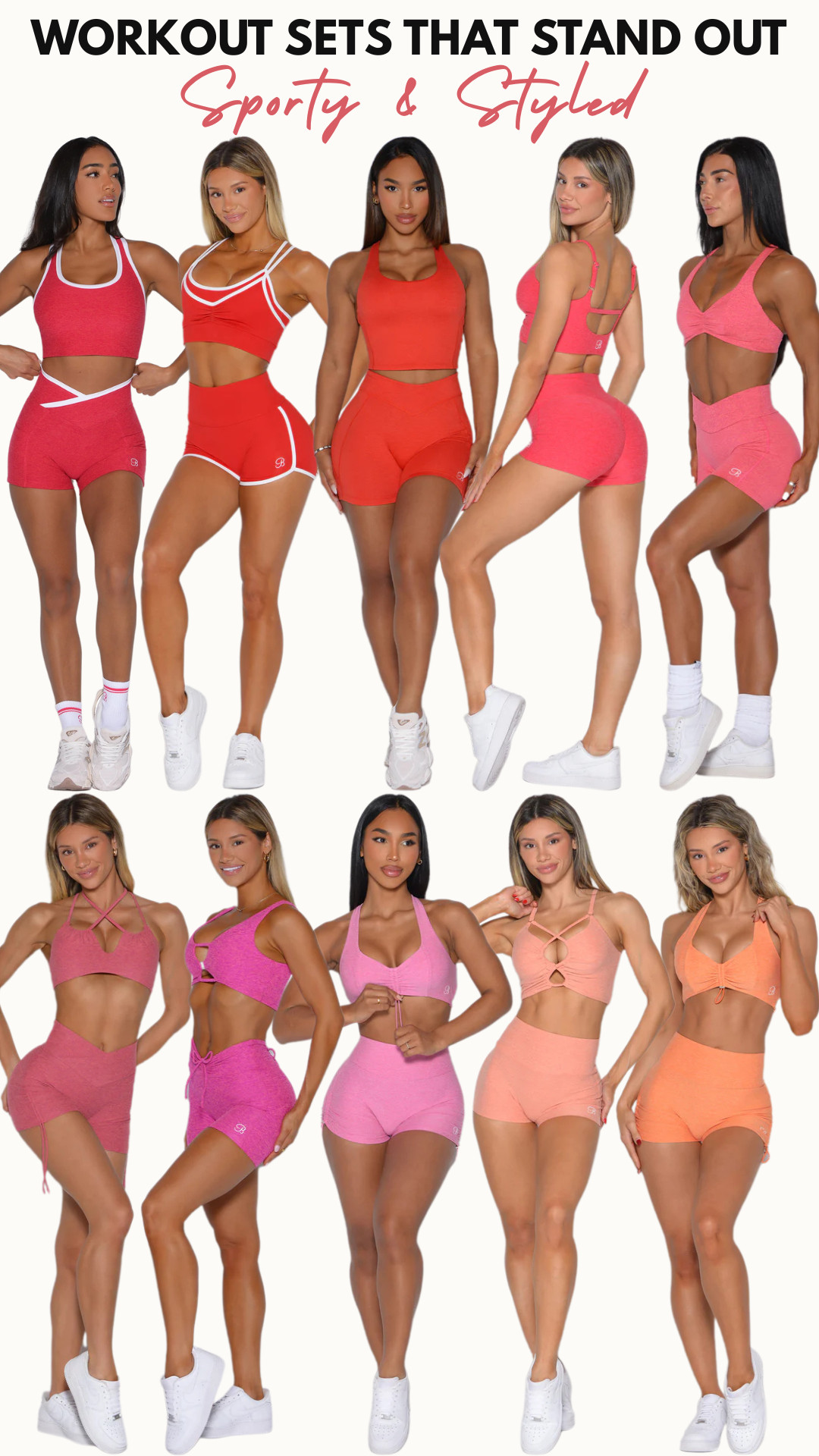 Bombshell Sportswear | Sports Bra, Tank Tops & Snatching High-Waisted Shorts | Matching Sets

Workout Sets That Stand Out: Sporty & Styled

For the days you want your gym outfit to feel fun, flattering, and instantly noticeable. 

These Bombshell Sportswear red, pink, coral, and orange workout sets have that sporty, styled look that makes activewear feel like a real outfit — not just something you threw on.

This edit is for the girl who wants cute workout clothes that bring confidence, color, and shape. 

The shorts, bra tops, and matching sets feel sculpting enough for workouts, pilates, hot girl walks, and lifting, but cute enough for errands, coffee runs, summer travel, and casual weekend plans.

Why these are worth clicking:
• Bright pink, red, coral, and orange gym sets that stand out
• Sculpting shorts that flatter and still feel comfortable
• Sporty bra tops with details that make each set feel styled
• Matching workout sets that make getting dressed easier
• Gym-to-errands outfits that feel cute, confident, and wearable

Perfect for Bombshell Sportswear activewear, colorful workout sets, pink gym outfits, red workout sets, orange activewear, coral gym sets, matching shorts sets, sculpting activewear, pilates outfits, hot girl walk outfits, summer workout clothes, cute gym outfits, athleisure outfits, coffee run outfits, travel day outfits, and sporty everyday style.

These are the sets that make your workout outfit feel like the main character.

↓ Everything is linked!

#LTKActive #LTKSaleAlert #LTKTravel