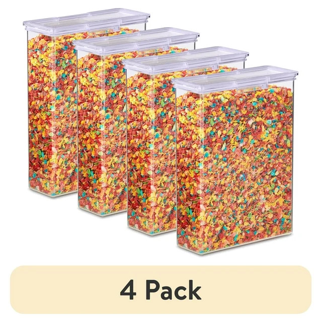 (4 pack) The Home Edit Cereal Keeper, Clear | Walmart (US)