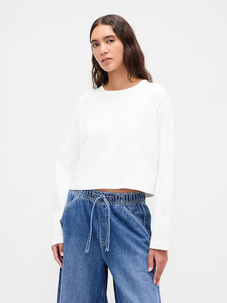Organic Cotton VintageSoft Heavyweight Crop T-Shirt | Gap (US)