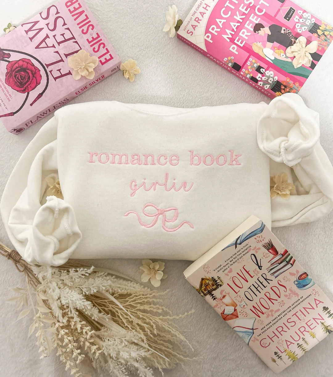 Embroidered Romance Book Sweatshirt, Bookish Sweatshirt, Romance Book Girlie, Book Lover Crewneck... | Etsy (US)