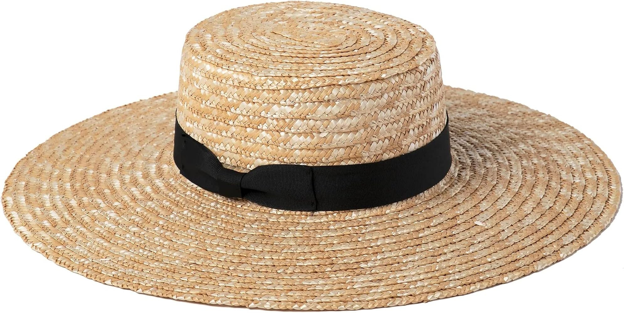 Lack of Color Women's The Spencer Wide Brimmed Straw Boater Hat | Amazon (US)