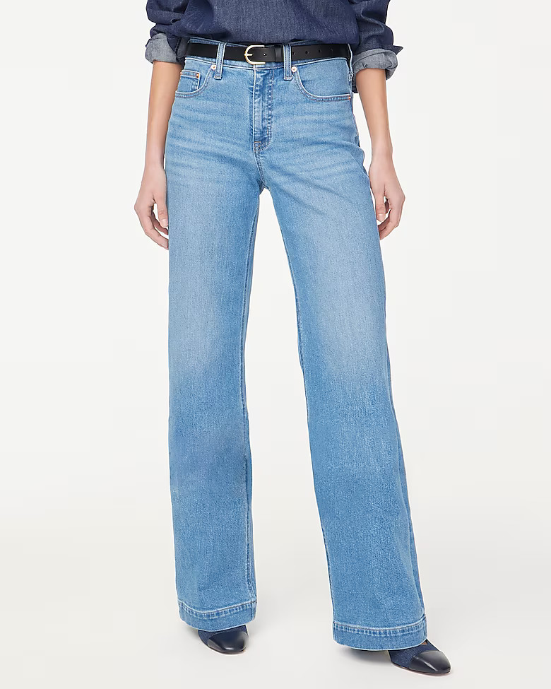Classic wide-leg jean in all-day stretch | J.Crew Factory
