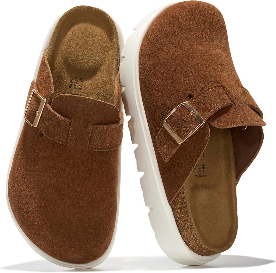 Project Cloud 100% Genuine Leather Platform Clogs for Women (BentonChunky) | Amazon (US)