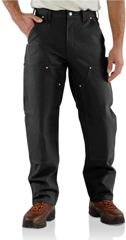 Carhartt Men's Loose Fit Firm Duck Double-Front Utility Work Pant | Amazon (US)