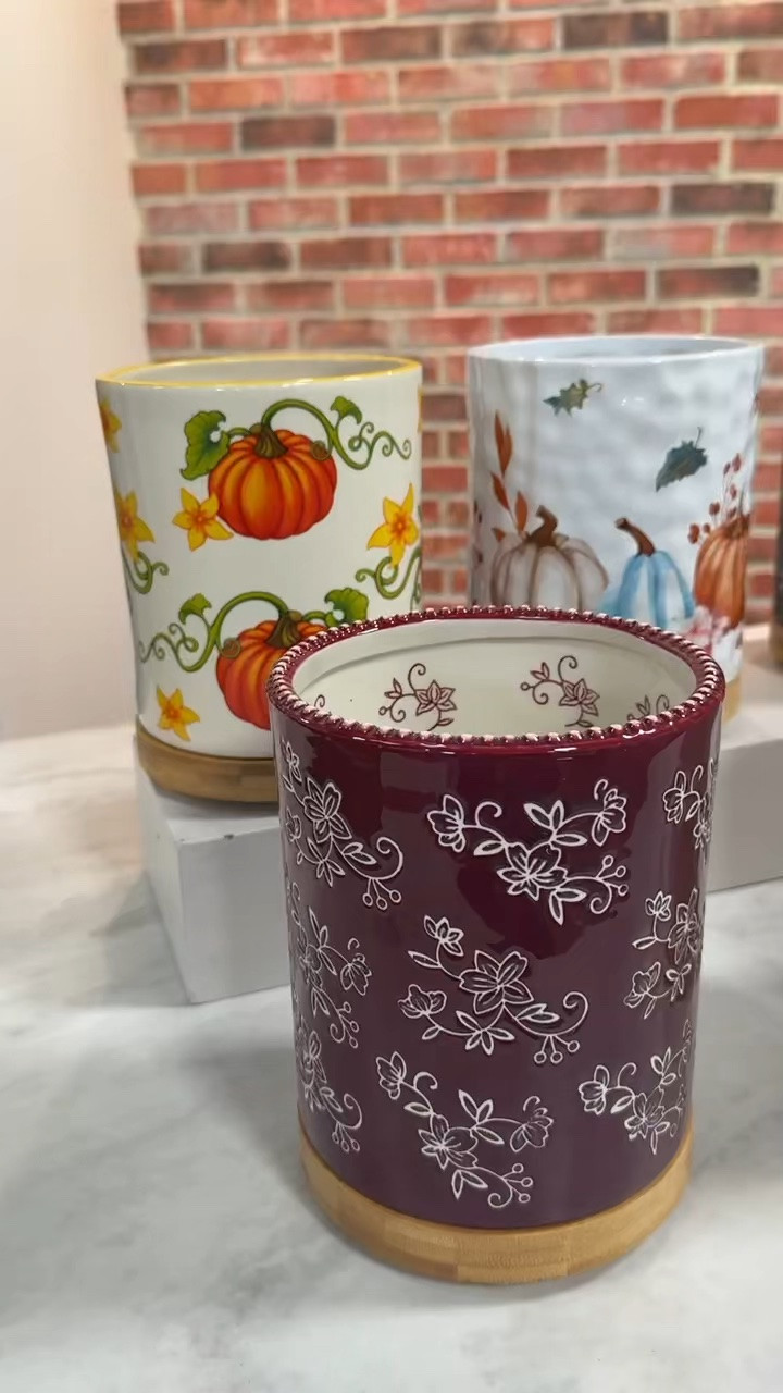 So many new arrivals coming your way this month including this new Lazy Susan Utensil Crock! Shop your favorite pattern while it’s still available 🩷

#LTKSeasonal #LTKHome #LTKfoodie