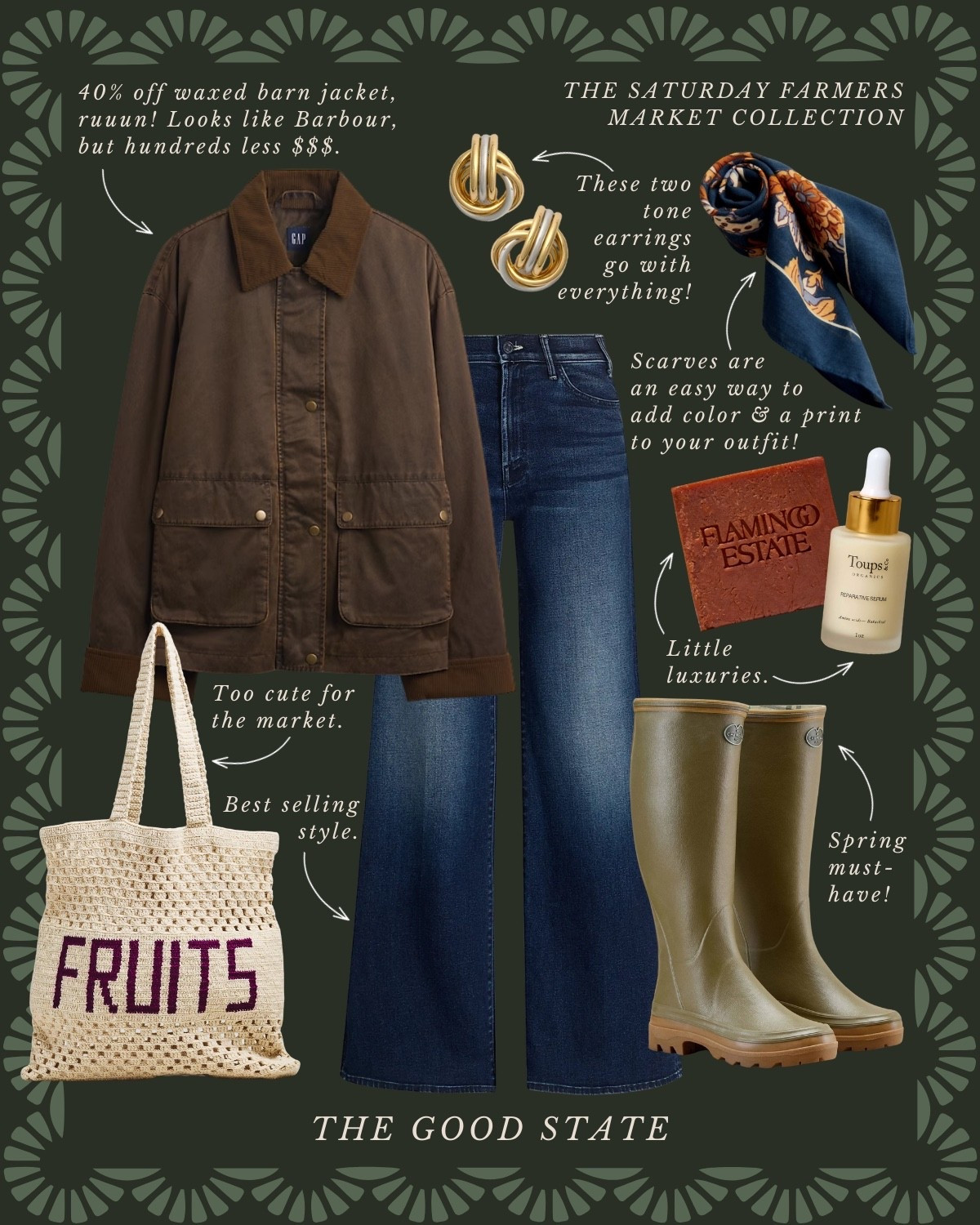 This collection is for the Spring girlies. The ones longing for the warmth of sunshine on their skin and a cool breeze blowing through their hair. Shorts and a sweatshirt weather. A flowy dress and a light cardigan. This is for the ladies counting down the days until the farmers market opens back up. The ones who love early mornings at the market—flaky croissant in one hand and a rosemary latte in the other. This is for the ones who can’t resist a bouquet of fresh flowers and are trying to figure out how to grow their own cut flower garden at home. For the ones who spend the golden evenings having a picnic with friends. For the people (like me) who always have a picnic blanket in their car. This is for the girlies love allllll things gingham, their trusty ball cap, pops of color  and who firmly believe you can’t have too many neck scarves or bandanas. For the ones who love feminine details like lace trim, dainty florals and ruffles. This Spring may we slow down, breathe deep, embrace the life all around and romanticize the seemingly ordinary moments🌼

#LTKootd #LTKSaleAlert #LTKSpringSale