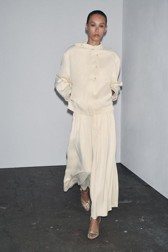 ZW COLLECTION PLEATED TROUSERS | Zara UK