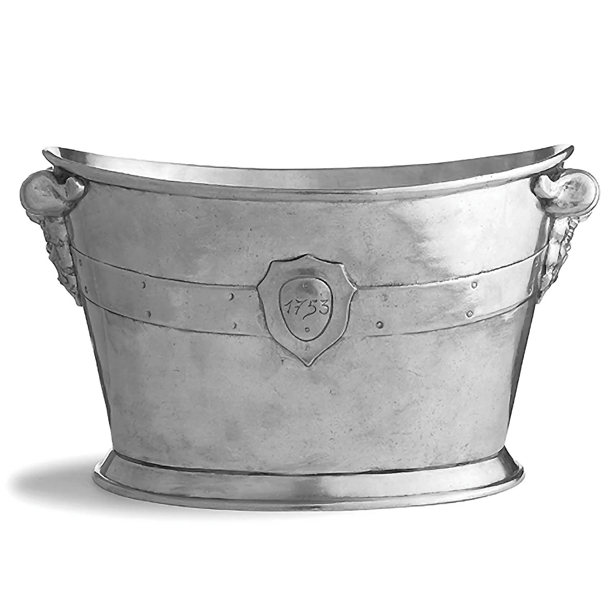 Vintage Pewter Wine & Ice Bucket | Handmade Italian Pewter | Arte Italica | Arte Italica & Crown Linen Designs
