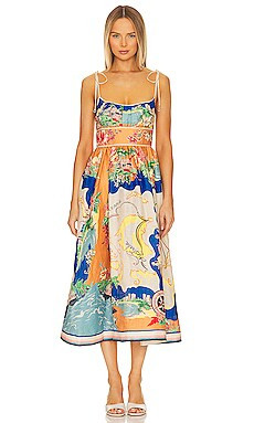 Zimmermann Alight Picnic Midi Dress in Nautical Map from Revolve.com | Revolve Clothing (Global)