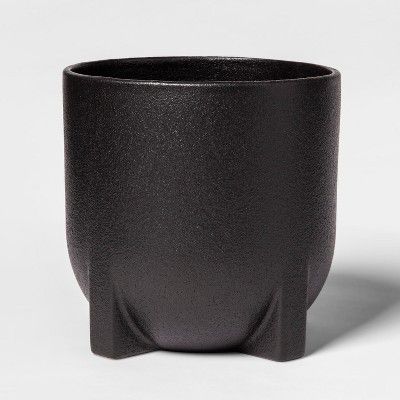 Footed Ceramic Planter Black - Project 62™ | Target