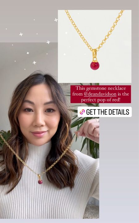 Beautiful gemstone necklace from
Dean Davidson. Perfect for that pop of red that has been such a big trend this season! Also, check out some of my other Dean Davidson jewellery favourites below that I own and love. Many of them are on sale right now and up to 60% off.

#LTKsalealert #LTKstyletip #LTKparties