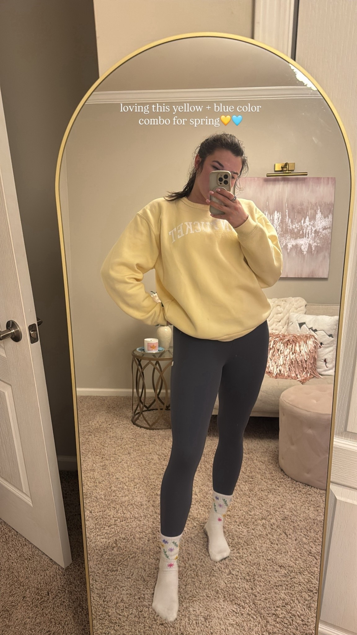 Obsessed with this color combo for spring!!💛🩵 I’ve linked both affordable & splurge options!🫶🏻

#LTKootd #LTKActive #LTKfitnessgoals