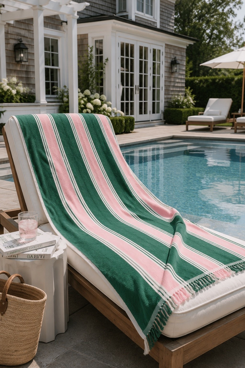 Such a good color combo for summer! The Beach Towel in Bistro Green Stripe.

#LTKSeasonal #LTKHome #LTKdayinmylife