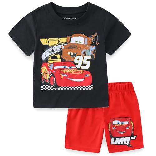 Disney Cars Boys Short Sleeve T-Shirt and Shorts Set for Toddler Little to Big Kids | Amazon (US)