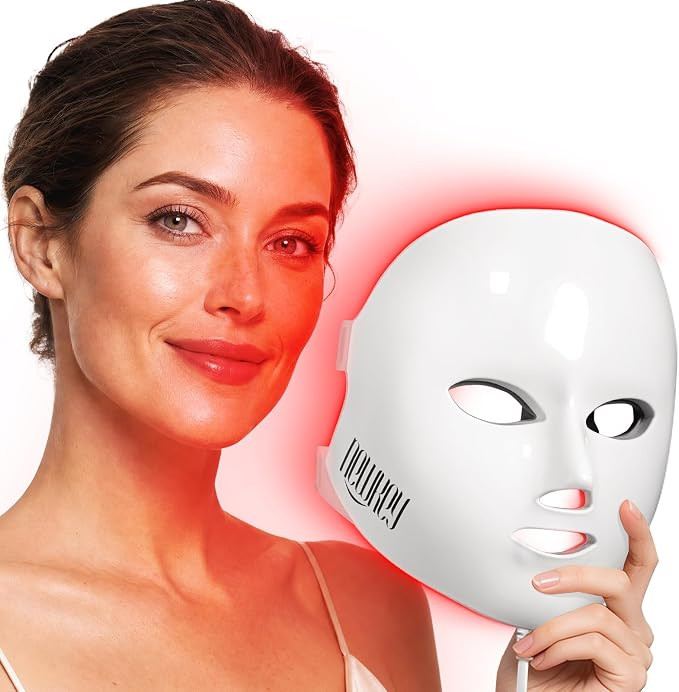 4D LED Red Light Therapy Mask for Face Skin Glowing,630nm Led Light Therapy Face Mask Anti Wrinkl... | Amazon (US)