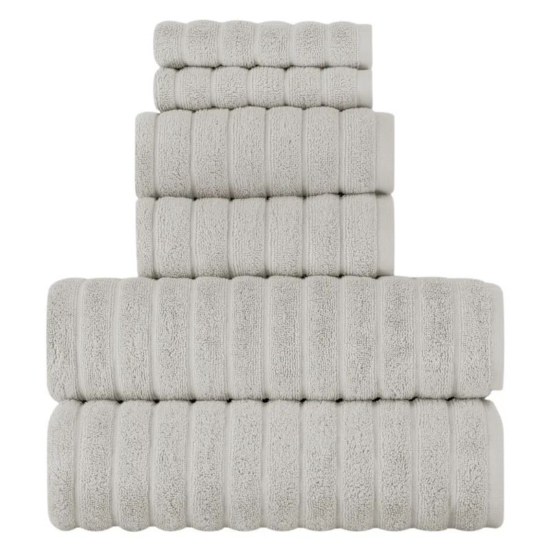 Florentin Turkish Cotton Ribbed Bath Towels | Wayfair North America